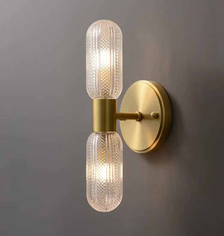 Plafonniers muraux en or de luxe rayonnants