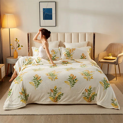 DouceFlanelle – Couverture Ultra-Douce pour Nap et Salon