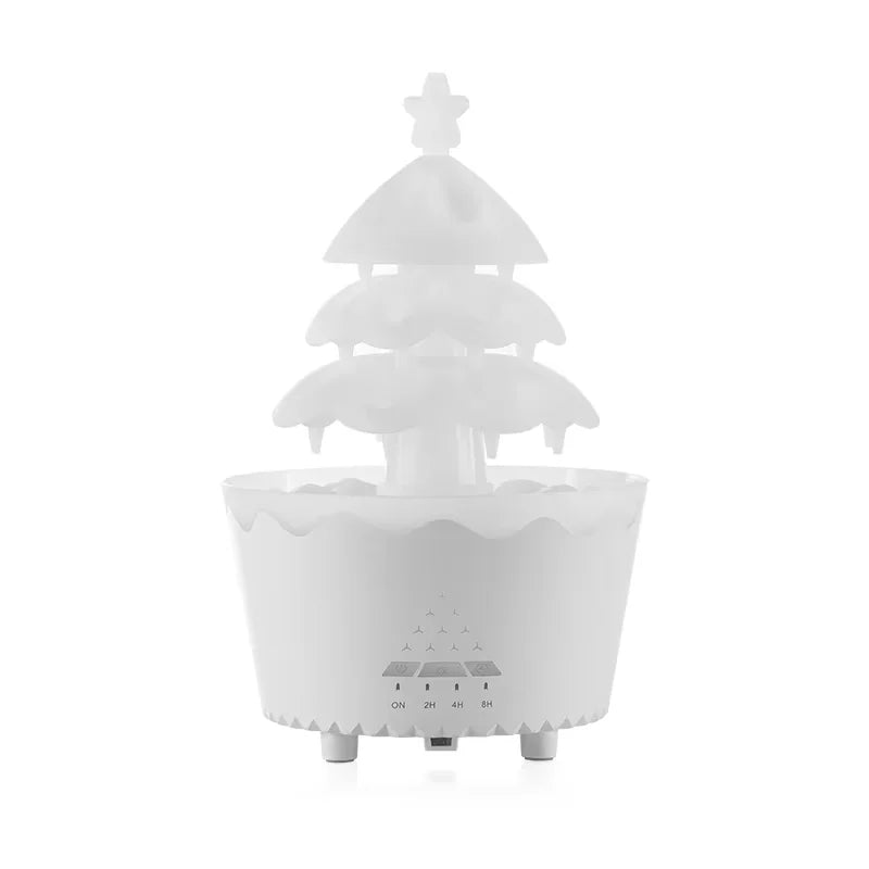 Diffuseur d'aromathérapie arbre de Noël chanceux avec télécommande - Humidificateur goutte à goutte pour la maison