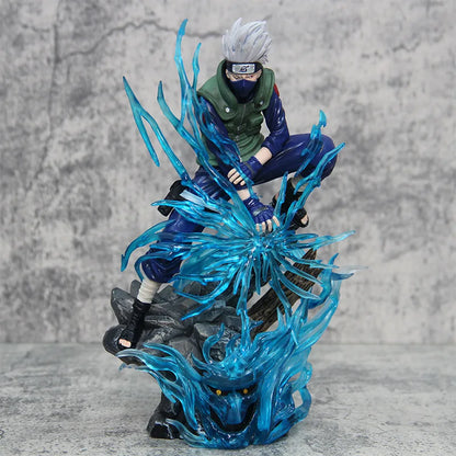 Figurine détaillée en PVC Naruto - Poupée modèle Kakashi Hatake pour collectionneurs d'anime, cadeaux et décoration intérieure 24 cm (9,4 pouces)