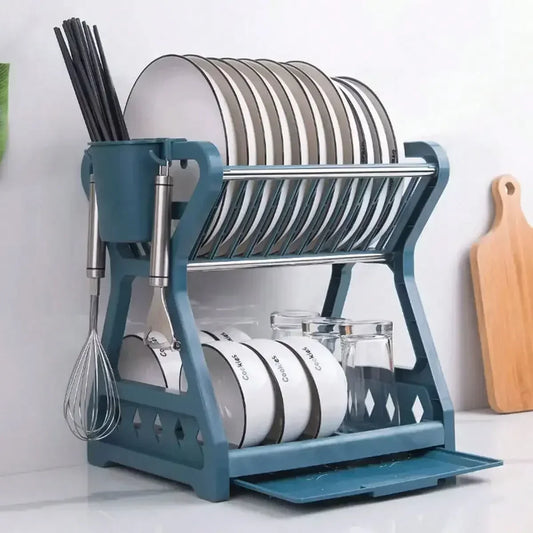 RackMaster - Étagère à vaisselle pliable élégante pour la cuisine