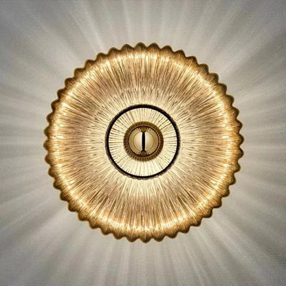 Floroux - Applique murale en verre LED élégante pour une ambiance moderne