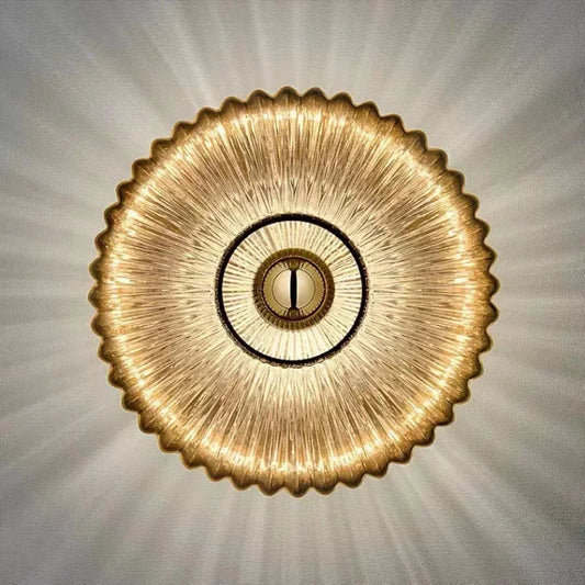 Floroux - Applique murale en verre LED élégante pour une ambiance moderne