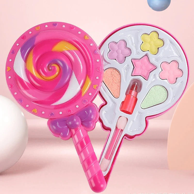 Jeu de maquillage de princesse pour enfants - Maquillage fictif avec rouge à lèvres et fard à paupières pour les fêtes