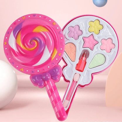Jeu de maquillage de princesse pour enfants - Maquillage fictif avec rouge à lèvres et fard à paupières pour les fêtes