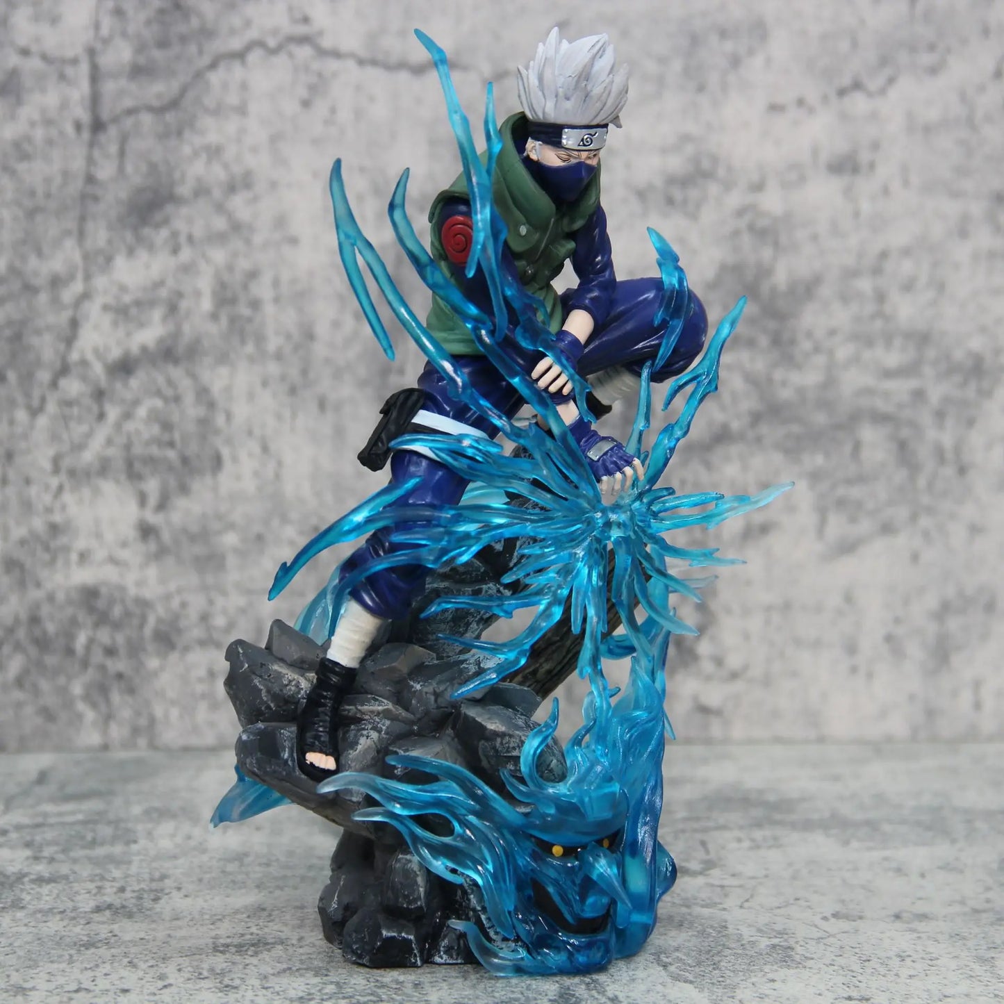 Figurine détaillée en PVC Naruto - Poupée modèle Kakashi Hatake pour collectionneurs d'anime, cadeaux et décoration intérieure 24 cm (9,4 pouces)