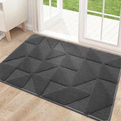 Tapis antidérapant de capture de saleté 80 × 120 cm – Tapis répulsif à saleté pour zone d'entrée, salle de bain, salon, cuisine et couloir