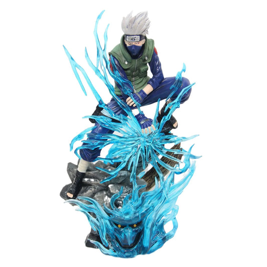 Figurine détaillée en PVC Naruto - Poupée modèle Kakashi Hatake pour collectionneurs d'anime, cadeaux et décoration intérieure 24 cm (9,4 pouces)
