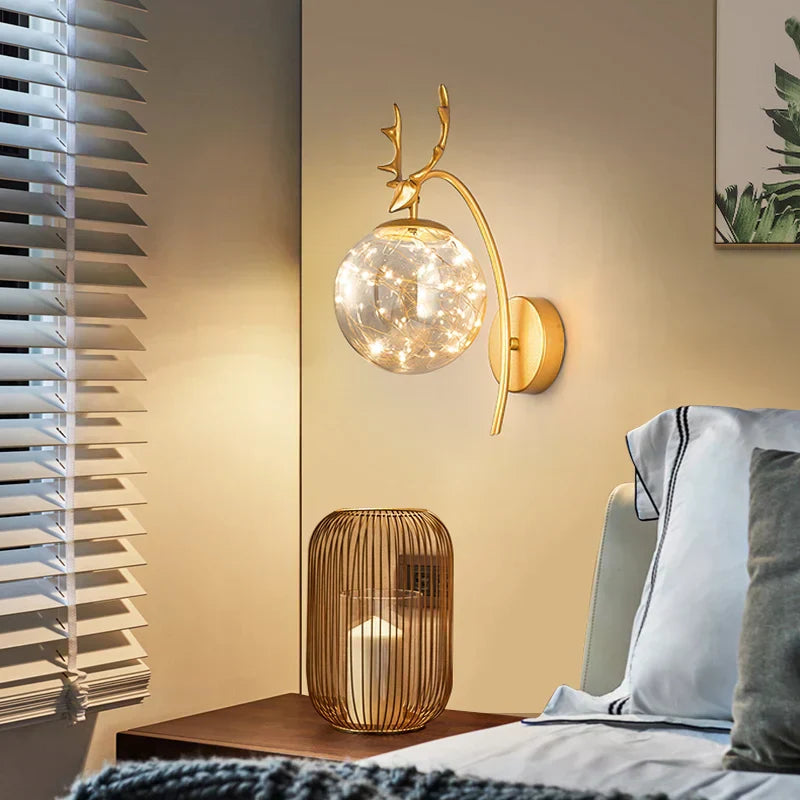 Floroux - Éclairage mural LED élégant en verre scandinave design