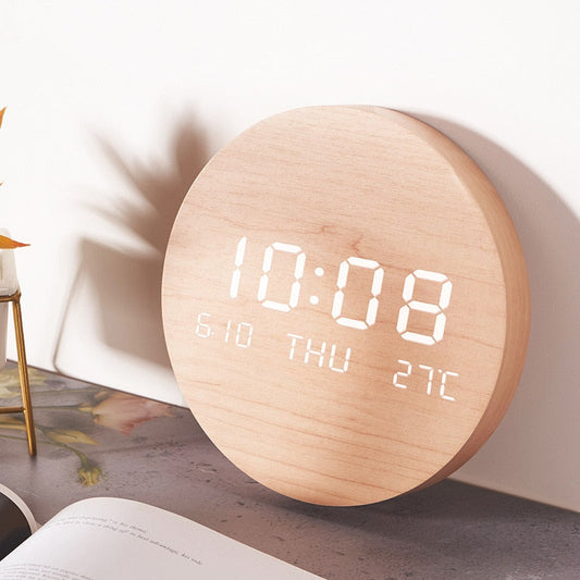 NaturelHeure - Horloge en Bois Moderne pour Intérieurs Épurés