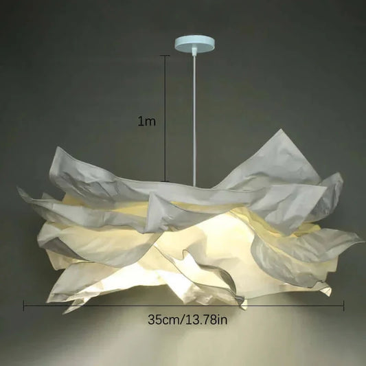 Abat-jour en papier en forme de nuage jusqu'à 70 cm de large