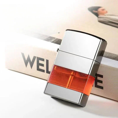 Floroux Briquet à gaz métallique robuste | Design Old School | Durable & Fiable