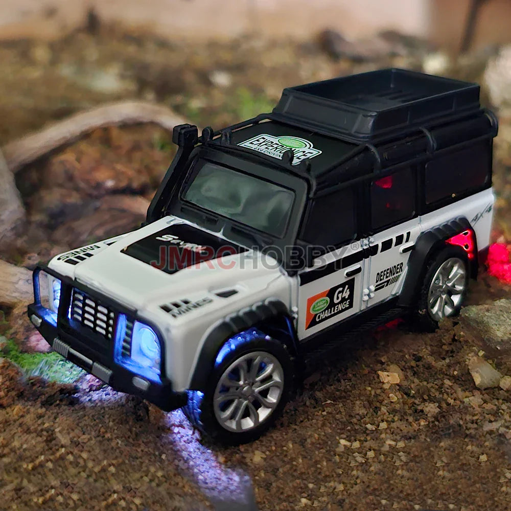 Voiture RC en alliage avec remorque - Véhicule miniature télécommandé 2,4 GHz pour enfants et adultes