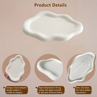 Bol en céramique en forme de nuage | Ornement de rangement