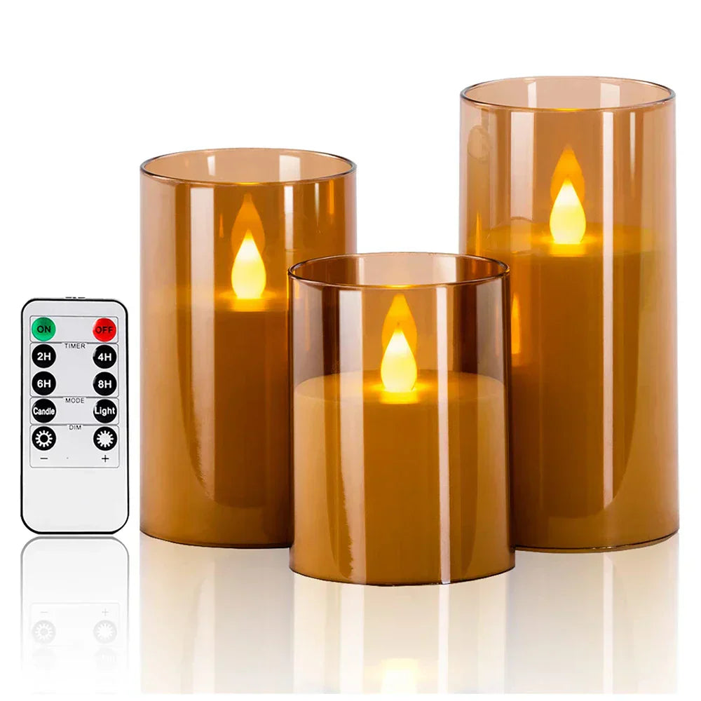 Candleset Lux – Ensemble de bougies LED vacillantes pour décoration