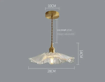 Plafonnier en verre élégant avec des accents en laiton - Éclairer avec style