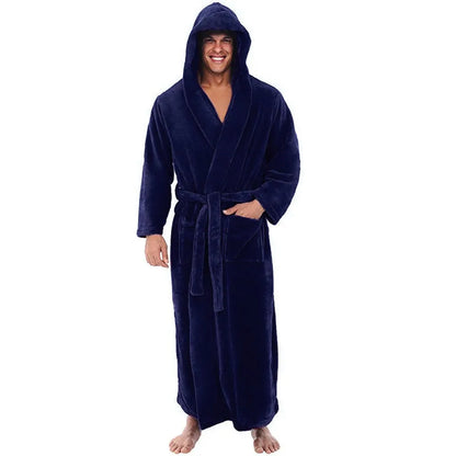 ChaudCocoon – Robe de Chambre Douillette à Capuche pour Homme