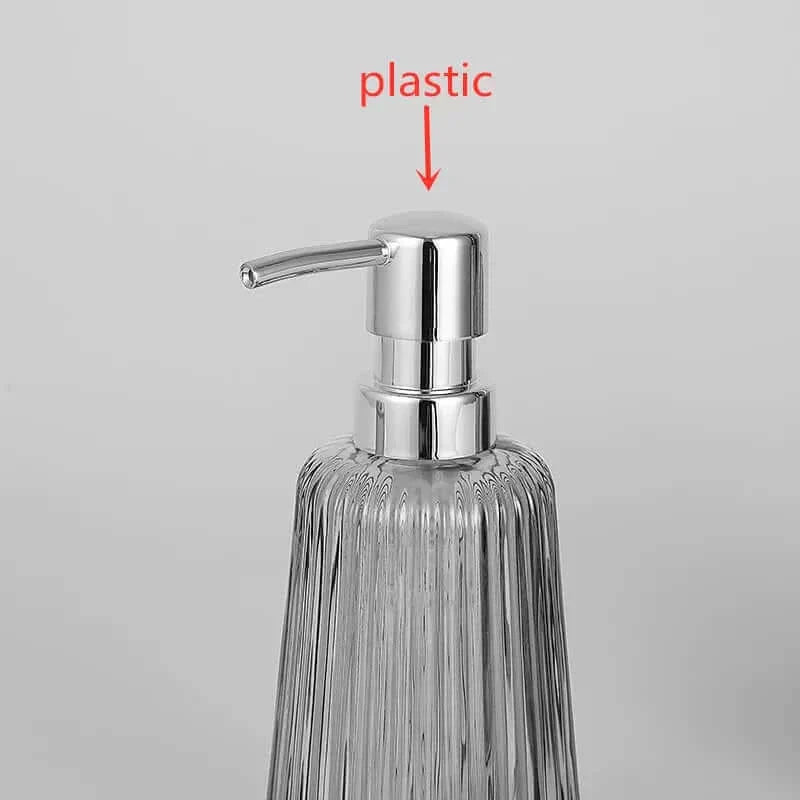 Accessoires de salle de bain en verre cannelé Hotel