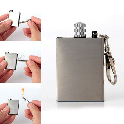 Floroux Stainless Steel Lighter | Permanent Match | Outdoor & Everyday | Reusable