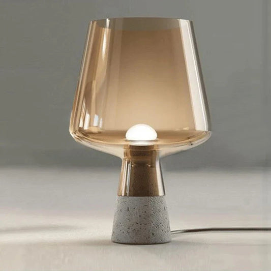 BétoLumi – Lampe de Table en Ciment Moderne pour Chambre et Bureau