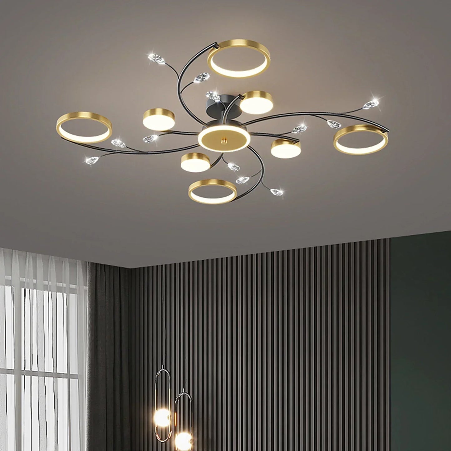 Floroux - Lampe à suspension dimmable pour un éclairage flexible et atmosphérique