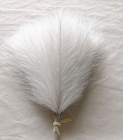 20Pcs Bohémien Fluffy Herbe de Pampas Artificielle Colorée