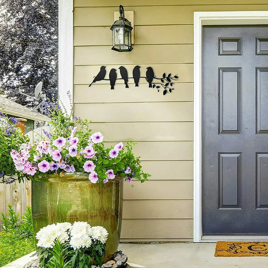 Autocollant mural en métal Oiseaux