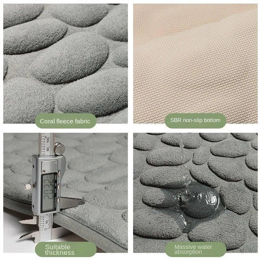 Tapis Mémoire Nuage - Tapis Antidérapant de Salle de Bain en Mousse à Mémoire