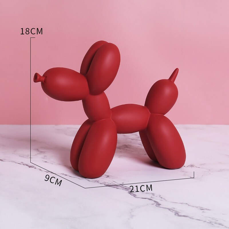 Floroux decorative resin figurine for dog | Nordic style | Decoration for living room and children's room | Gift idea