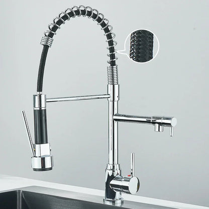 SpringFlow – Robinet de cuisine avec double sortie