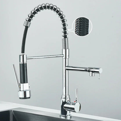 HydroFlex – Robinet de cuisine moderne avec double sortie