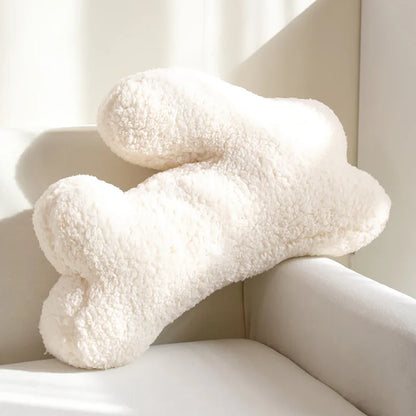 Coussin en peluche – Lapin – style épuré – coussin d'assise décoratif