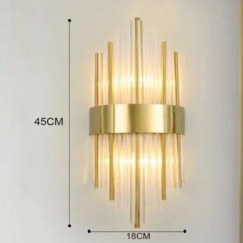 Floroux Elegant LED Wall Sconce | Luxurious Gold Design | Chic Wall Lighting