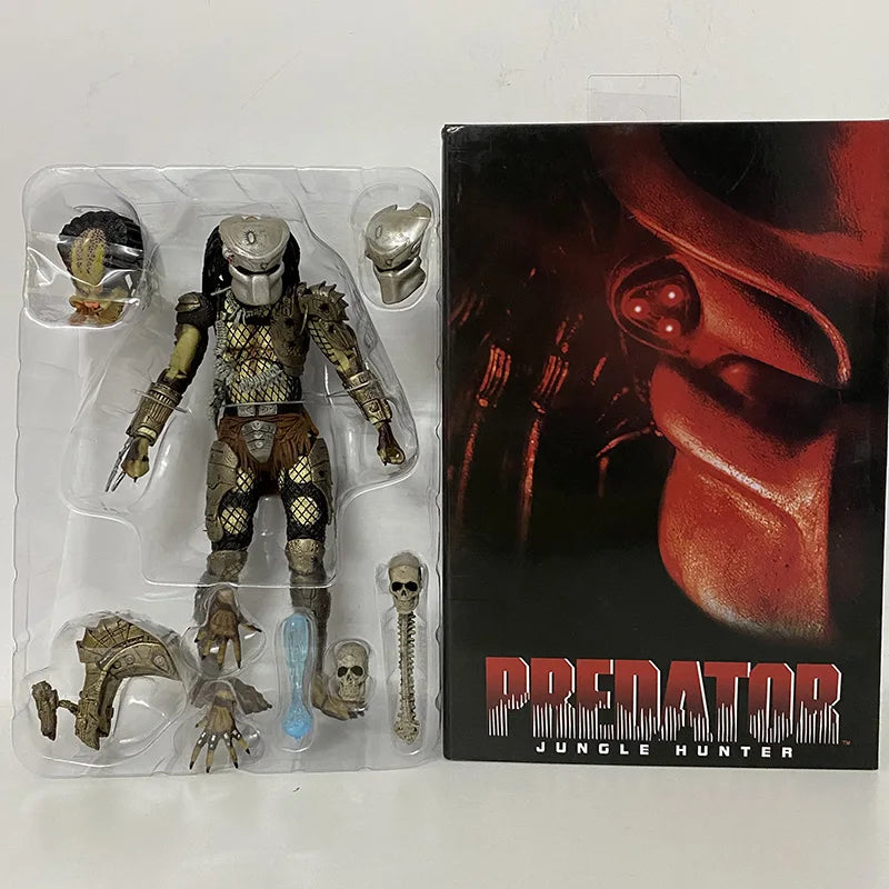 Figurine d'action Movable Jungle Hunter Predator - Poupée de collection Alien pour enfants, cadeau parfait pour le Nouvel An, modèle 100 % PVC