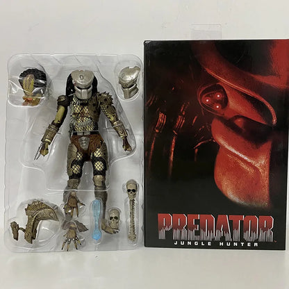 Figurine d'action Movable Jungle Hunter Predator - Poupée de collection Alien pour enfants, cadeau parfait pour le Nouvel An, modèle 100 % PVC
