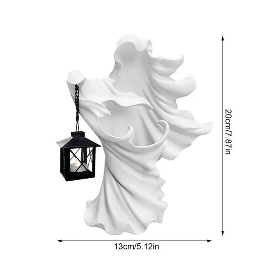 Figurine en résine Sorcière Lampe
