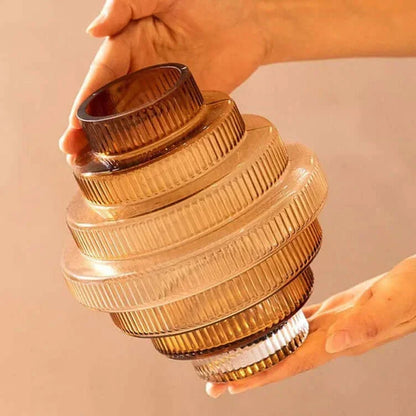 Créativité Collection de vases en verre ambre - Floroux Homeware