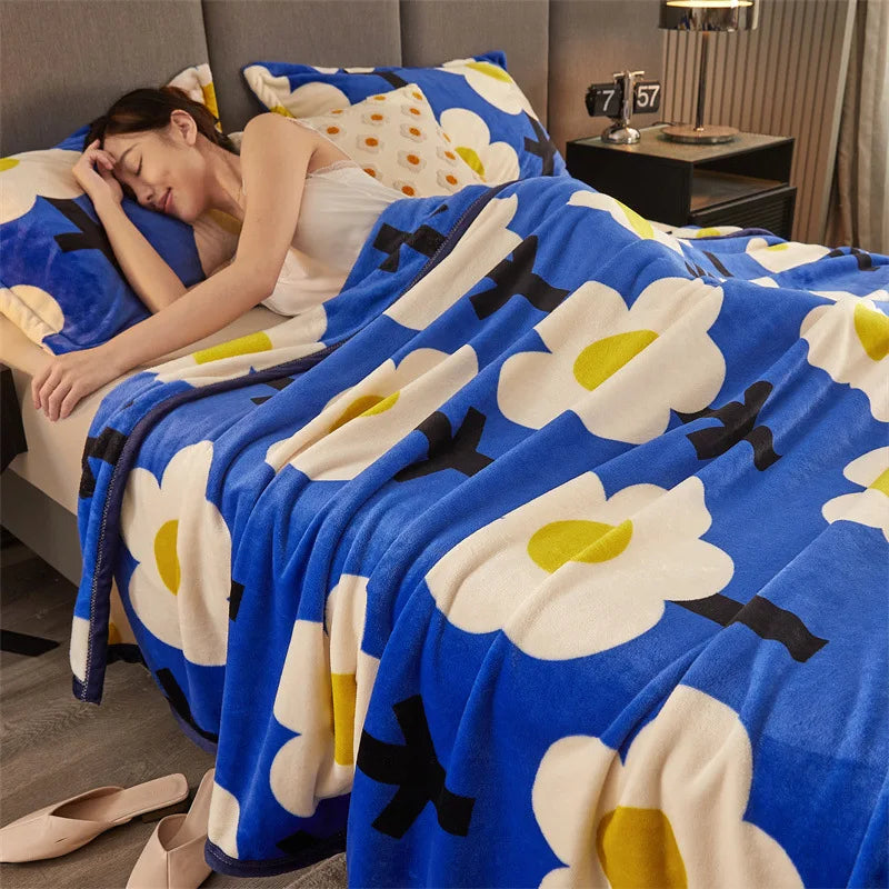 DouceFlanelle – Couverture Ultra-Douce pour Nap et Salon