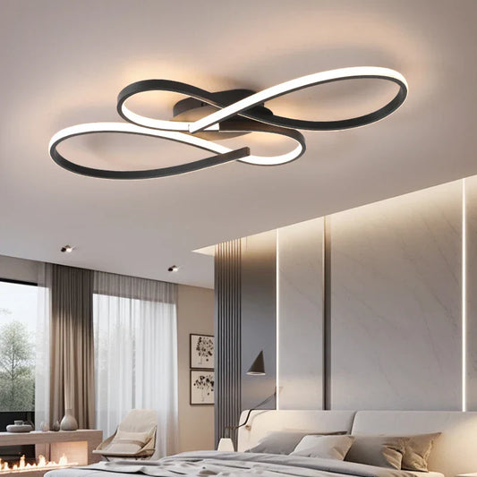 LuxeNoir – Plafonnier LED Moderne et Élégant