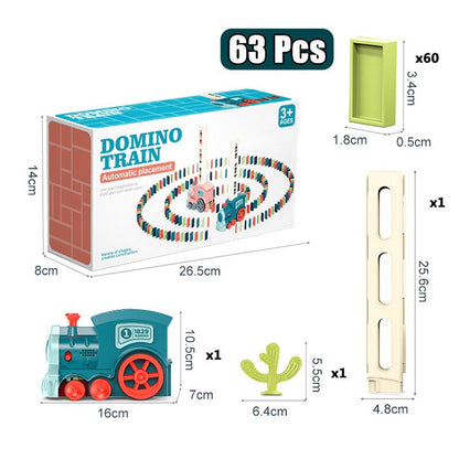 Ensemble d'aventure de train Domino Express - Le train automatique de pose de dominos
