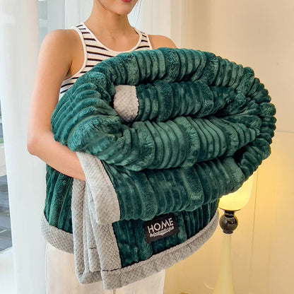 CocoonDouceur – Plaid en Laine Épaissie pour Confort à Domicile