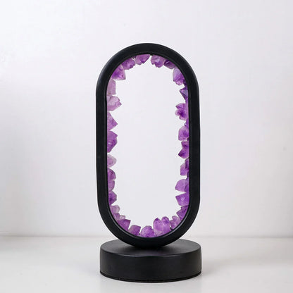 AuraViolette – Éclairage en Cristal Naturel pour Ambiance Relaxante
