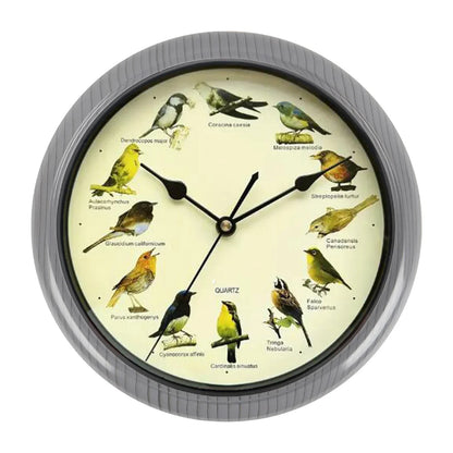 BirdSong Horloge – Horloge Murale de 10 Pouces pour Intérieur Élégant