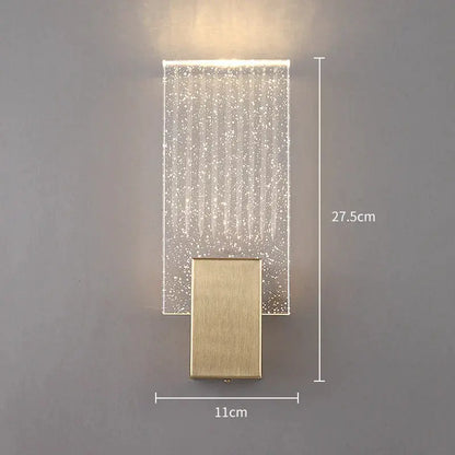 ÉléganceLumi - Applique Murale en Cristal Doré