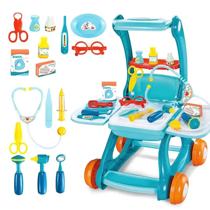 Ensemble de jeu de médecin pour tout-petits - Station médicale 2-en-1 et accessoires pour le plaisir du jeu de rôle