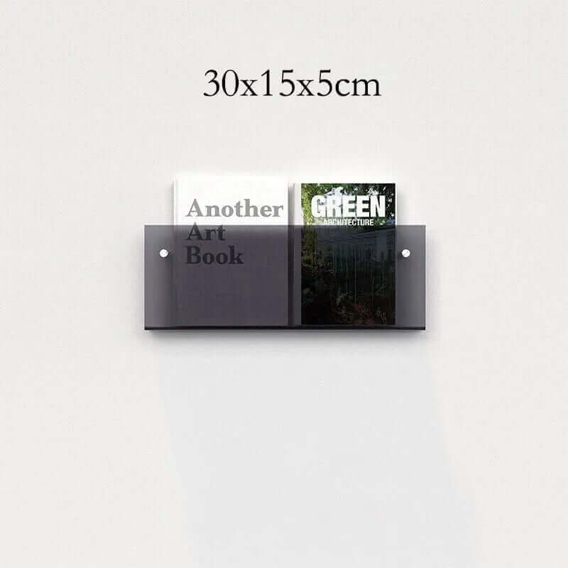 Étagère flottante en acrylique fluorescent des années 80