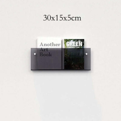 Étagère flottante en acrylique fluorescent des années 80