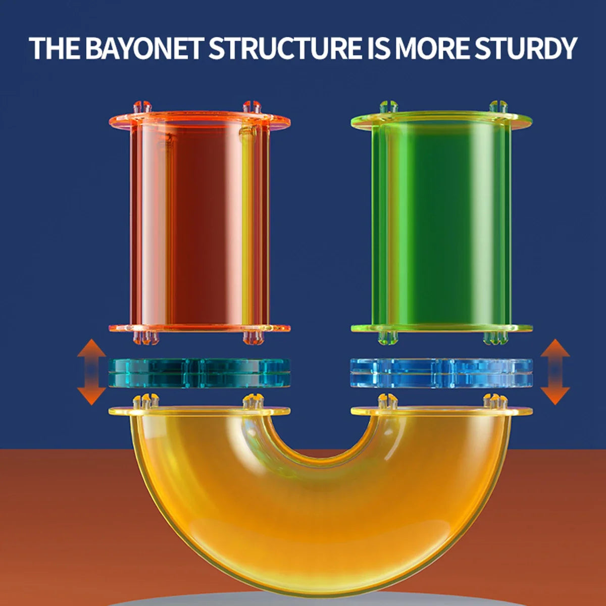 3D Carreaux Magnétiques de Construction pour Enfants - Jouets Éducatifs STEM Clairs, Ensemble de Blocs de Course de Marbles Créatifs