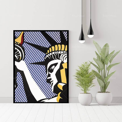 Affiche en toile en coton premium Pop Art de Lichtenstein