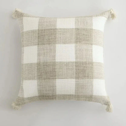 Elegance Loft Housse de coussin - Housse de coussin avec des franges ludiques pour tout intérieur